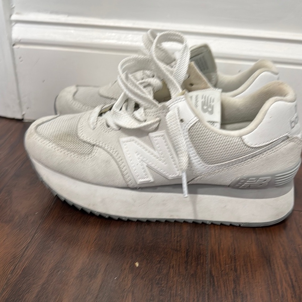 COPY - New Balance White Sneakers with Chunky Design and Reflective Accents